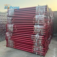 Puntal de Acero para Soporte de Losas de Hormigón, Puntal Acrow de Acero para Encofrados de Construcción, Puntal Ajustable para Andamios