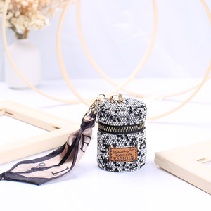 <span class=keywords><strong>Luxe</strong></span> Mini PU cuir Bling rouge à lèvres étui pochette <span class=keywords><strong>porte</strong></span>-<span class=keywords><strong>clés</strong></span> à la mode femmes <span class=keywords><strong>porte</strong></span>-<span class=keywords><strong>clés</strong></span> rouge à lèvres sac - Product Image 3