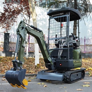 <span class=keywords><strong>Mini</strong></span> Escavatore Cingolato Zero Tail Pilotato con Cabina, Escavatore Idraulico per Lavori in Frutteto, Giardino e Cortile con Martello Demolitore e Pinza - Product Image 4