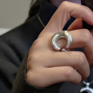 Anillo de Plata de Ley S925 con Textura Mate, Estilo Coreano, Tendencia Coreana, Estilo INS, Minimalista, Venta al por Mayor - Product Image 2