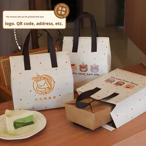 Disposable Insulated Composite Takeaway Packaging Bag for Desserts Catering Cakes Non-Woven Fabric Aluminum Foil Cooler Bag - Product Image 2
