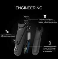 ZP-5101 Rechargeable en céramique Cutter tête boules toilettage rasage électrique barbe corps aine et tondeuse à cheveux tondeuse pour hommes