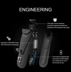 ZP-5101 Rechargeable en céramique Cutter tête boules toilettage rasage électrique barbe corps aine et <span class=keywords><strong>tondeuse</strong></span> à cheveux <span class=keywords><strong>tondeuse</strong></span> pour hommes - Product Image 6