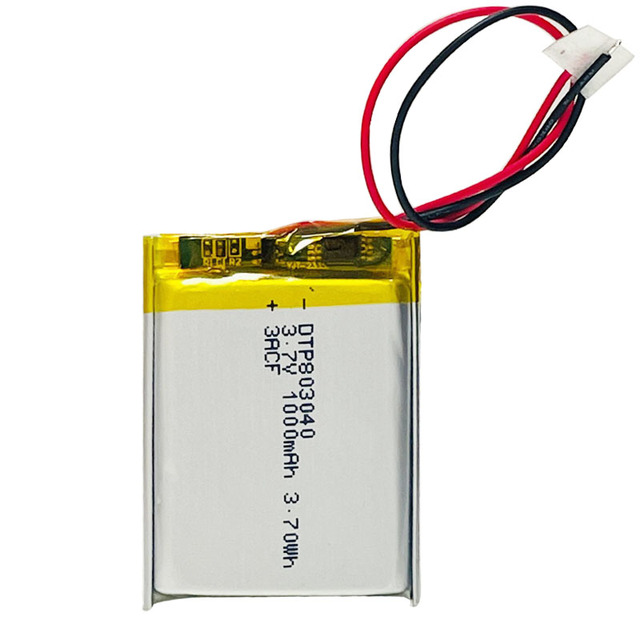 High Quality Custom Lithium Polymer Batteries 803040 3.7v 1000mAh Rechargeable Li-polymer 500mAh 800mAh 1200mAh Lipo Battery