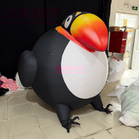 Toucan gonflable animalier de dessin animé pour la décoration de centres commerciaux, ballon gonflable oiseau pour accessoires de scène