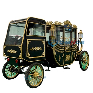 Carruaje Eléctrico Negro para Bodas, Carruaje Real de Cuatro Ruedas, Personalizado para Turismo, Transporte Especial en Venta - Product Image 2