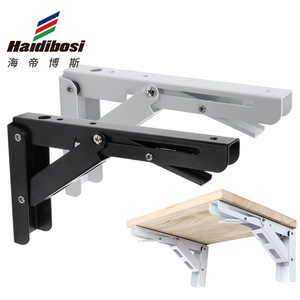 <b>Wall</b> <b>Mounted</b> Thickened Aluminum Foldable Bracket Rectangle <b>Shelf</b> Support Rack For Storage Neatening Behind Doors On <b>Walls</b> - Product Image 3