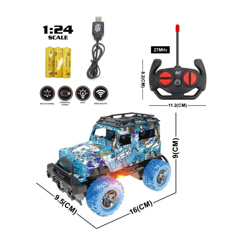 Mainan desain baru untuk truk Doddle anak laki-laki kendaraan Off-road kendali jarak jauh mendaki mobil untuk toko uang kertas