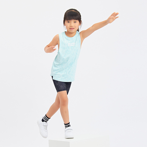 Nueva llegada, nuevo diseño de camiseta sin mangas para niñas, ropa deportiva para gimnasio, correr, entrenamiento, Yoga, Top, ropa deportiva para niños - Product Image 4
