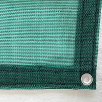 Filet d'ombrage rectangulaire en HDPE vert tissé avec protection UV, anti-vent, taux d'ombrage 30%-85% pour balcon, serres extérieures, jardins