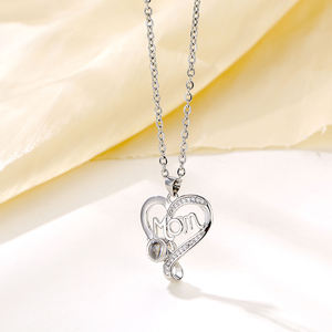 Collier personnalisé avec <span class=keywords><strong>photo</strong></span>, chaîne à maillons en acier inoxydable, personnalisation de la <span class=keywords><strong>photo</strong></span>, projection de sublimation, je t'aime, collier personnalisé avec <span class=keywords><strong>photo</strong></span> - Product Image 4