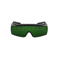 Lunettes de sécurité certifiées CE EN207 avec monture en plastique TR90, laser à fibre 1500W 1064nm OD>7 pour machine de soudage laser LP-YHP-2