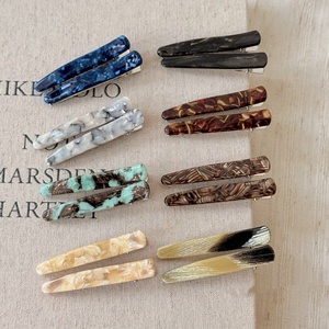 กิ๊บติดผมอะซิเตตลายดอกไม้สไตล์เกาหลี กิ๊บติดผมด้านข้างแบบหวานๆ - Product Image 2