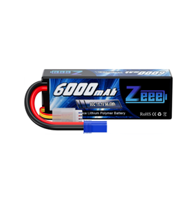 Zee batteria Lipo 6000mah 80C custodia rigida per <span class=keywords><strong>RC</strong></span> 1/8 1/10 veicoli scala auto camion barche - Product Image 1