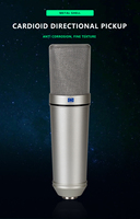 Microphone à condensateur filaire GAM-V87 Studio Sound, capsule omnidirectionnelle de 25 mm, suspension antichoc, 87 mm V87