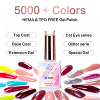 DZ NAIL HEMA-FREE Meilleurs fournisseurs de vernis à ongles en gel pour salon de manucure, vente en gros, 252 couleurs, vernis à ongles en gel UV longue durée