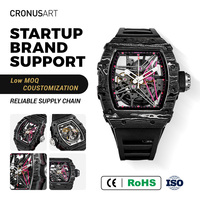 Montres de sport de luxe légères pour hommes Montres mécaniques automatiques ultra-légères Montres pour hommes tendance d'affair
