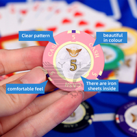 YH Poker-Chips Accessoires de poker Plaque de jeton de poker de casino en nylon