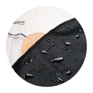 Haute qualité pliable grande capacité <span class=keywords><strong>vêtement</strong></span> sac robe <span class=keywords><strong>de</strong></span> mariée hommes costume <span class=keywords><strong>tissu</strong></span> imprimé couverture noire avec fermetures éclair et poches - Product Image 6