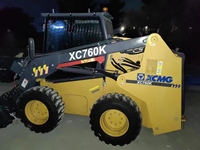 Chargeuse compacte XC760K de marque, équipement de construction de haute qualité, mini-chargeuse multifonction pour travaux de construction en stock
