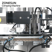 ZONESUN ZS-DTYG11U FEA15 automatique table corps brume parfum bouteille en verre métal pulvérisation bouchons collier anneau capsulage sertissage Machine