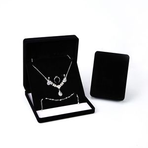 Caja de joyería de terciopelo de lujo con impresión personalizada, mini empaque de regalo para pulseras y pendientes en azul, marrón y verde, colores personalizables. - Product Image 3