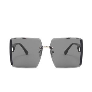 Gafas de Sol Unisex Fashion Square, Montura sin Marco, Lentes de PC, Ligeras, Color Azul Degradado, Protección UV400, Gafas para Exteriores 2024 - Product Image 6