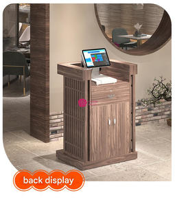 Yicheng Beauty Venta caliente Retro Recepción de escritorio Simple Mini Bar para centro de salud <span class=keywords><strong>Casa</strong></span> de té Mostrador de cajero de moda para la venta - Product Image 5