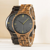 Montres en bois de sport à quartz étanches 3ATM, fabrication sur mesure, unisexe