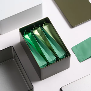 Tùy Chỉnh Tái Chế Kim Loại Hộp Thiếc Rỗng Hình Chữ Nhật Có Thể Cho Trà & <span class=keywords><strong>Cookie</strong></span> Cho Thực Phẩm Lưu Trữ-Sinh Thái Thân Thiện Với Tinplate Bao Bì - Product Image 4