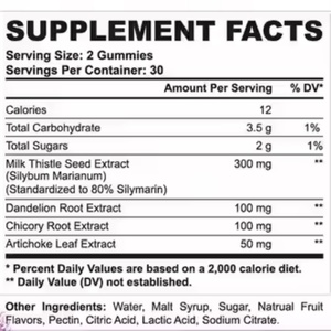 Healthy Supplement Liver Detox Cleanse Dandelion Root Milk Thistle Gummies Private Label Adult Friendly <b>Gummy</b> <b>Candy</b> - Product Image 2