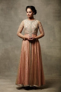 Robe de soirée longueur au sol, tenue de travail avec belles appliques, pour fête/mariage (2021) - Product Image 2
