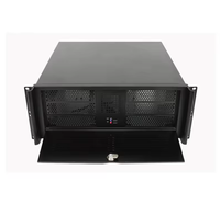 ODM OEM Boîtier d'ordinateur PC industriel 4U Rack 450mm Profondeur HTPC ATX Serveur avec ventilateur Stock en plastique