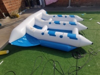 Bateau banane gonflable durable pour 6 personnes, idéal pour la pêche à la mouche en rivière, tube de remorquage aquatique, poisson volant gonflable à vendre