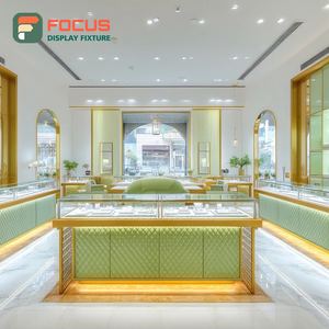 Mostrador de Exhibición de Joyería de Lujo Libre de Impuestos, Acabado Laminado, Vitrina Comercial para Tiendas - Product Image 3