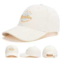 Gorra de Béisbol Deportiva Unisex de Algodón con 6 Paneles, Visera Sandwich, Logotipo Bordado Personalizado y Hebilla Metálica