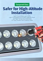 Projecteur LED extérieur étanche IP66 haute puissance, puissance réelle 100W 200W 300W 400W 500W