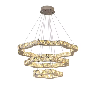 Luces colgantes de tendencia diseño dorado techo colgante dormitorio decorativo lujo K9 araña de cristal - Product Image 6