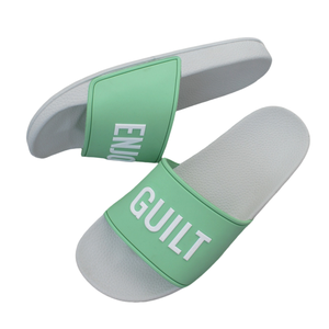 L & JShoe da <span class=keywords><strong>uomo</strong></span> Custom Logo morbido in PVC scivoli pantofola 3-D in <span class=keywords><strong>gomma</strong></span> slip in rilievo antiscivolo scarpe sandali - Product Image 3