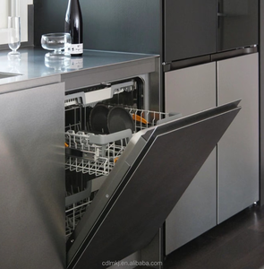 Armarios de <span class=keywords><strong>Cocina</strong></span> Modulares Modernos de Acero Inoxidable con Bisagras, Diseño Ignífugo para Ahorrar Espacio en Apartamentos Pequeños - Product Image 3