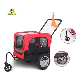 Venta caliente Carrier Pet Dog Trailers Utilidad Bicicleta Motocicleta Remolque Jogging Cochecito <span class=keywords><strong>con</strong></span> <span class=keywords><strong>ruedas</strong></span> de 360 grados - Product Image 1