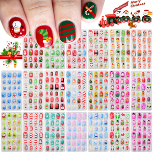 <span class=keywords><strong>Faux</strong></span> Ongles <span class=keywords><strong>Rose</strong></span> de Dessin Animé pour Enfants, Couleur <span class=keywords><strong>Bonbon</strong></span>, Décoration de Fête pour Noël et Enfants, 24 Pièces/Boîte - Product Image 4