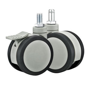 75/100/125mm Voll kunststoff PU Medical <span class=keywords><strong>Twin</strong></span> <span class=keywords><strong>Caster</strong></span> Geben Sie eine medizinische Betten Medical Equipments Wheels <span class=keywords><strong>Caster</strong></span> - Product Image 2