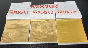 Segnalibro Rettangolare in Metallo Placcato Oro 9x9cm per Natale, Resistente alle Intemperie, Effetto Foglia d'Oro Reale - Product Image 4