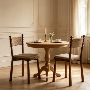 Modern <strong>Rustic</strong> Style Hotel Restaurant Wooden <strong>Chair</strong> Nordic Backrest Teddy Fabric <strong>Dining</strong> Living Room Wooden Cafes <strong>Dining</strong> <strong>Chair</strong> - Product Image 5