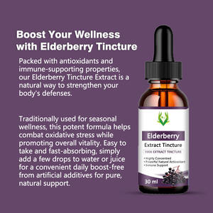 Gouttes liquides de sureau en gros pour adultes – Soutien immunitaire naturel à base de plantes – Teinture de sureau bien-être en gouttes liquides - Product Image 5