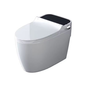 Toilette en céramique intégrée moderne de style européen Toilette de haute qualité monobloc à double chasse S-Trap P-Trap Télécommande Commde Toilette - Product Image 2