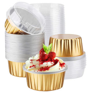 Friteuse à Air CHAUD Pudding Cup Moule à Gâteau Crevettes Oeuf Feuille D'étain Four Bol Petite Boîte En Aluminium Moule À Gâteau Outils - Product Image 2