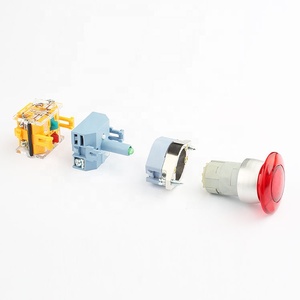 Suministro de fábrica, superventas, 22mm, 12v, interruptor de botón led, pestillo, botón pulsador de hongo, interruptor de botón de retorno por resorte - Product Image 3