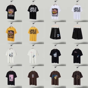 T-shirt <span class=keywords><strong>Travis</strong></span> à manches courtes en coton, motif dessin animé, logo M, petit canard jaune, <span class=keywords><strong>Cactus</strong></span>, Rap Tour, collaboration TS, unisexe, hip-hop, vente en gros - Product Image 4
